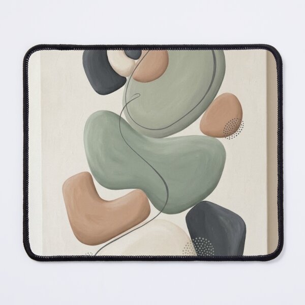 Item preview, Organic Balance - Sage and Terracotta Abstract Shape Painting designed and sold by Zaramodo.