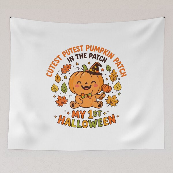Item preview, Cutest Pumpkin In The Patch My 1st Halloween Baby Milestone designed and sold by KreatoLab.