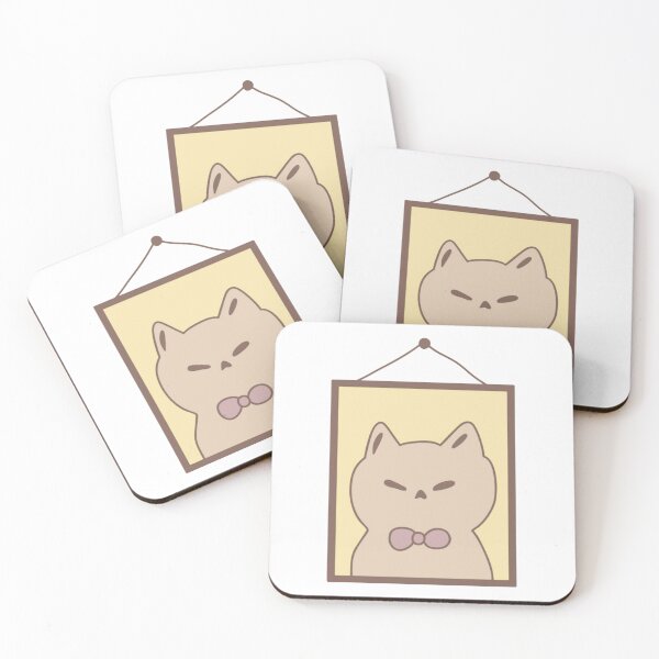 Item preview, Dapper Cat Portrait Cute Aesthetic Framed Kitten Art designed and sold by bouncycatart.