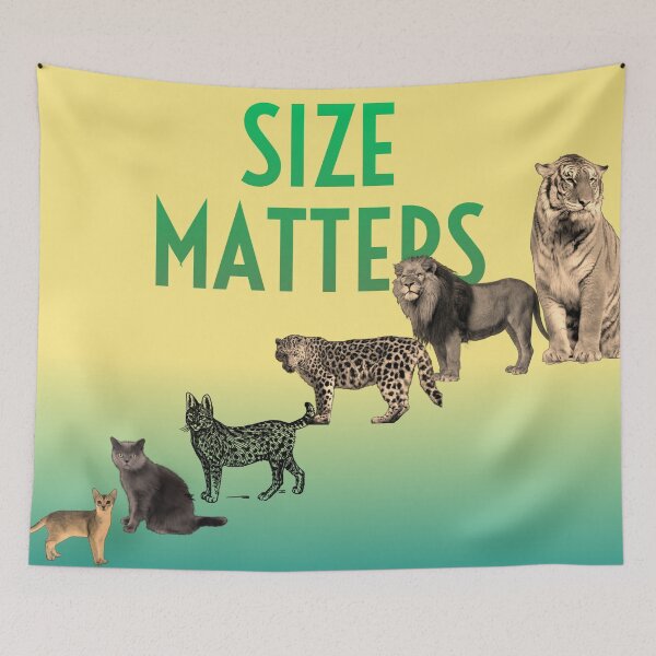 Item preview, Size Matters - Funny Cat To Tiger Evolution Big Cats Meme designed and sold by AWADHESH  CHAURASIA.