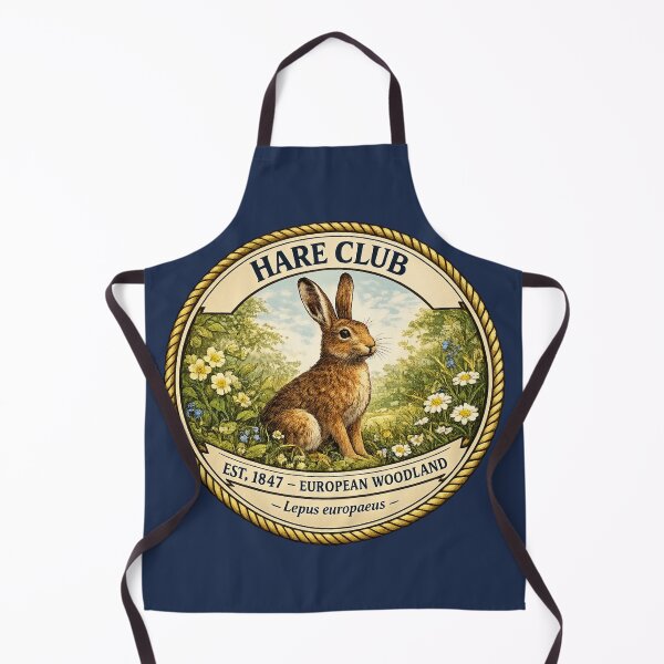 Item preview, Hare Club Vintage Badge European Woodland Art designed and sold by CalmCapy Co.
