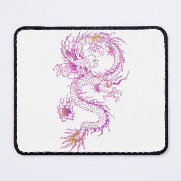 Item preview, Pink Oriental Dragon - Traditional Eastern Mythological Art designed and sold by BrontesWhimsyStore.