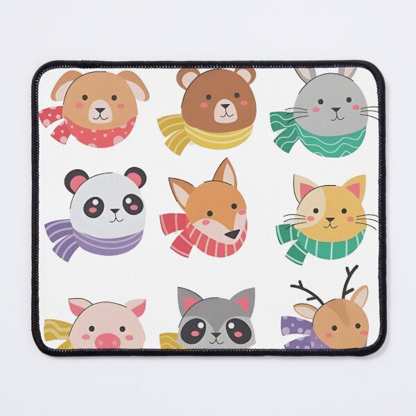 Item preview, Cute Christmas Scarf Animals designed and sold by andreanpaleka.