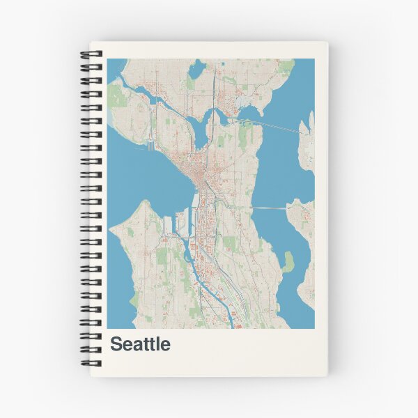 Item preview, Seattle Minimalistic Map Art designed and sold by MapsNerd.
