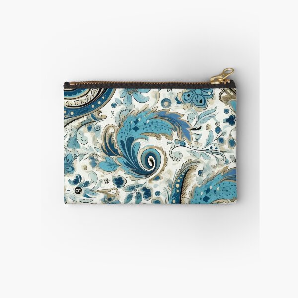 Item preview, Blue & Gold Paisley Pattern designed and sold by BackTWO.