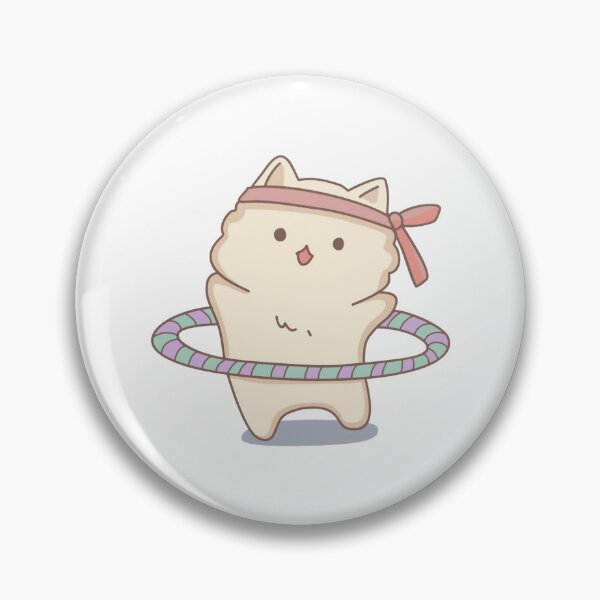 Item preview, Hula Hoop Cat Funny Cute Aerobic Fitness Graphic designed and sold by bouncycatart.