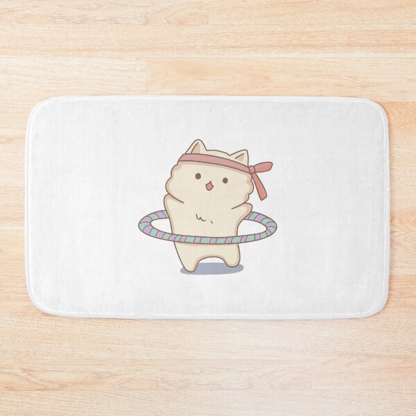Item preview, Hula Hoop Cat Funny Cute Aerobic Fitness Graphic designed and sold by bouncycatart.