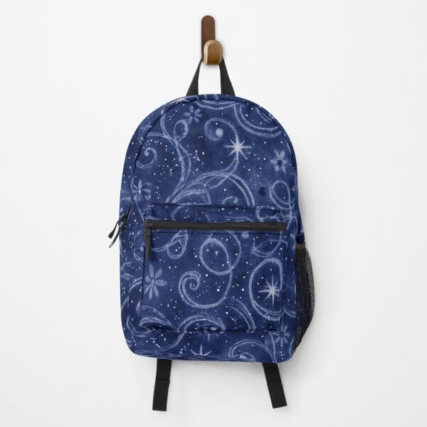 Item preview, Deep Navy Celestial Swirls - Midnight Starry Night Pattern Art designed and sold by BrontesWhimsyStore.