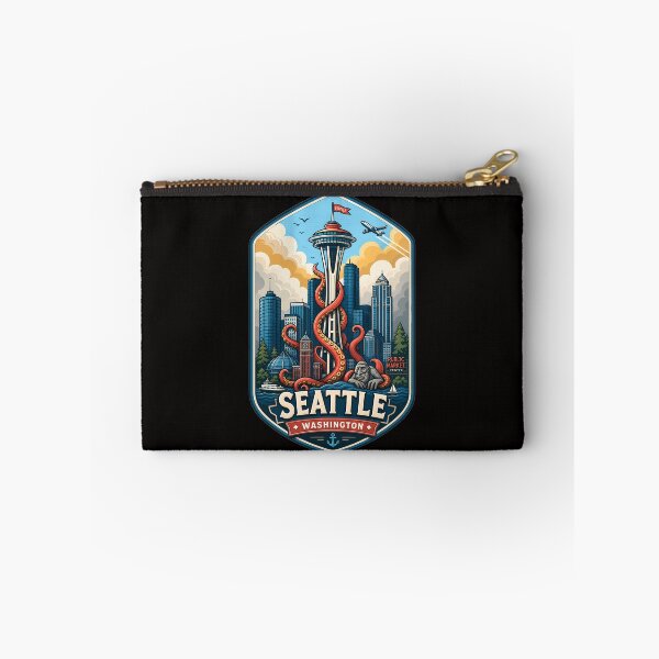 Item preview,  Seattle Space Needle Kraken Diamond Cityscape designed and sold by FrontierCosmic.