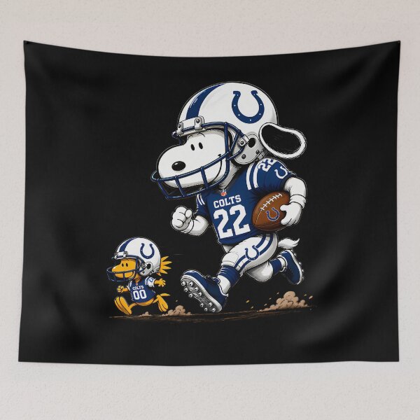 Item preview, Indianapolis Coltss Sport Snoopy And Woodstock Football designed and sold by RetroCivicPop.