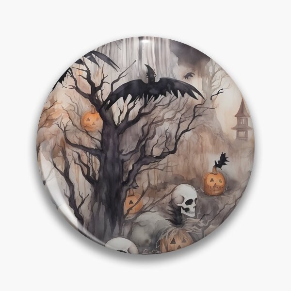 Item preview, Spooky Watercolor Halloween Forest designed and sold by BackTWO.