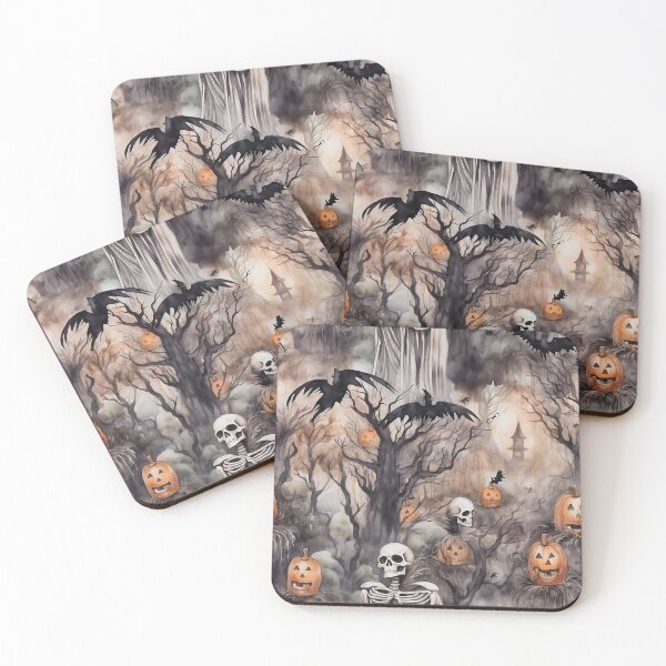 Item preview, Spooky Watercolor Halloween Forest designed and sold by BackTWO.