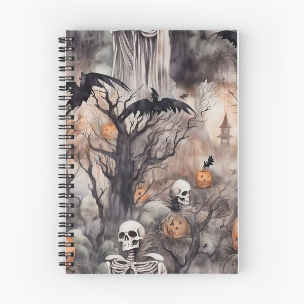 Item preview, Spooky Watercolor Halloween Forest designed and sold by BackTWO.