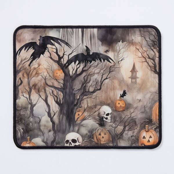 Item preview, Spooky Watercolor Halloween Forest designed and sold by BackTWO.