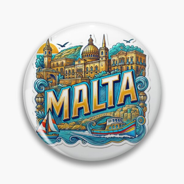 Item preview, Malta Travel Souvenir – Mediterranean Island Art designed and sold by ChicClicker.