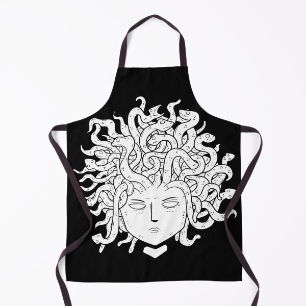 Item preview, Black and white Medusa Head Doodle Carricature HandDrawn designed and sold by draxozart.