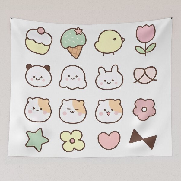 Item preview, cute animal and flower pattren designed and sold by andreanpaleka.