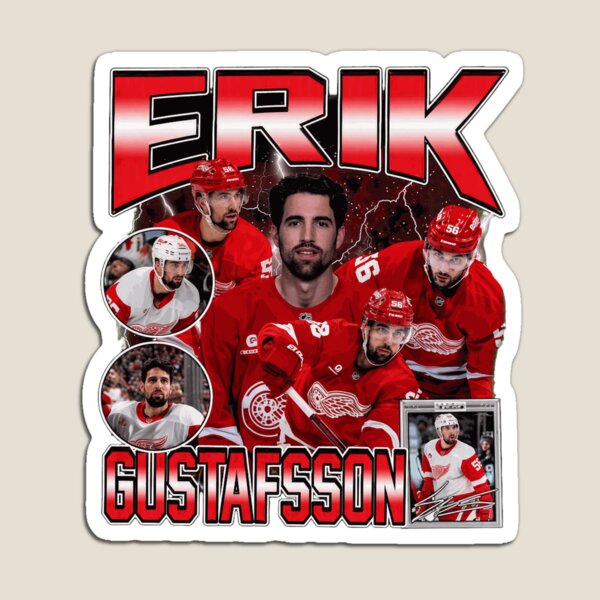 Item preview, Erik Gustafsson Detroit Hockey Collage designed and sold by Hendrickson39.