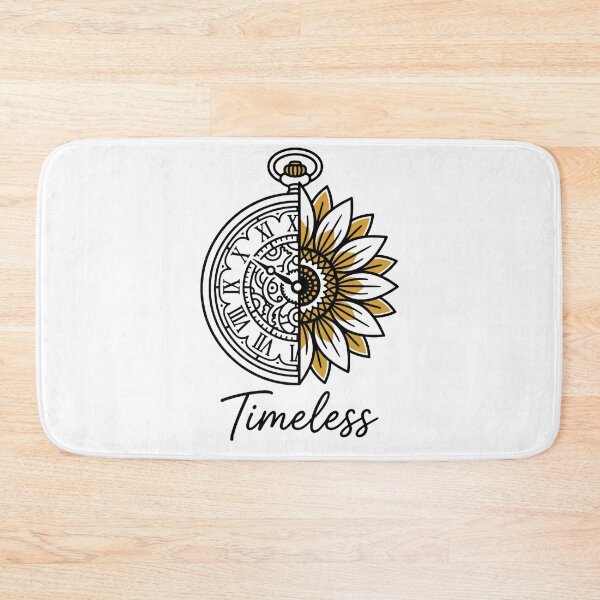 Artikelvorschau, Boho-Kunst – Zeitlose Taschenuhr-Sonnenblumen-Linienzeichnung entworfen und verkauft von Dzblack.
