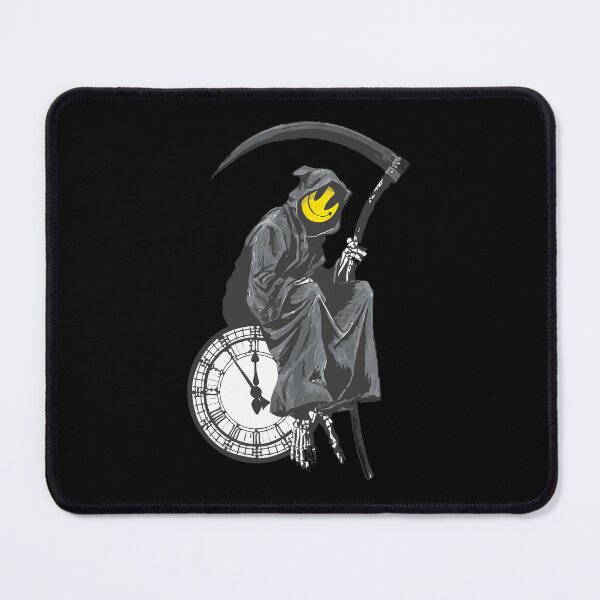 Item preview, Grim Reaper With Smiley Face Sitting On Big Clock Tower designed and sold by chitrarth.