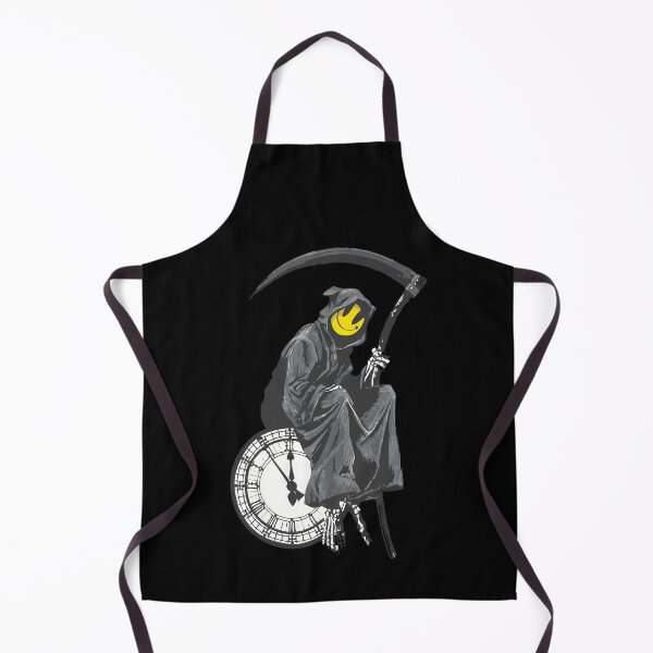 Item preview, Grim Reaper With Smiley Face Sitting On Big Clock Tower designed and sold by chitrarth.