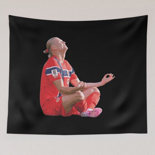 Aperçu de l'œuvre Pose de football zen d'Erling Haaland créée et vendue par naPalin03.