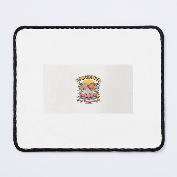 Item preview, Unbothered Capybara In Floating Oasis - Chill Vintage Meme Sticker designed and sold by Humpty143.