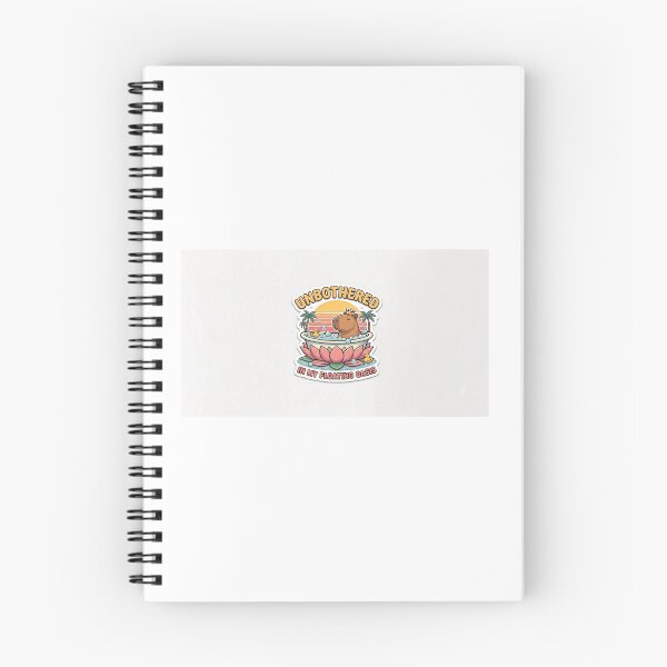 Item preview, Unbothered Capybara In Floating Oasis - Chill Vintage Meme Sticker designed and sold by Humpty143.