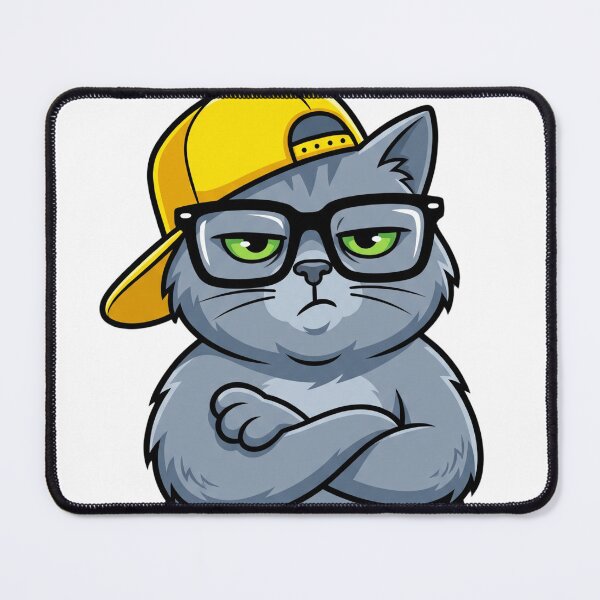 Item preview, Try Harder Grumpy Boss Cat designed and sold by WearTheVibe Store.