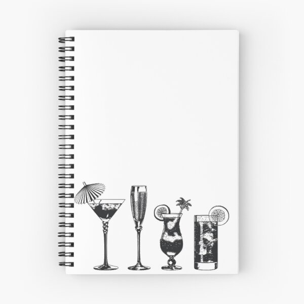 Item preview, Beach House Cocktails Black White designed and sold by ChristinasMess.