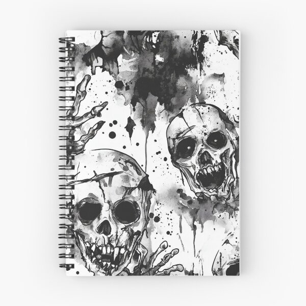Item preview, Horror Skulls Watercolor Splatter designed and sold by BackTWO.