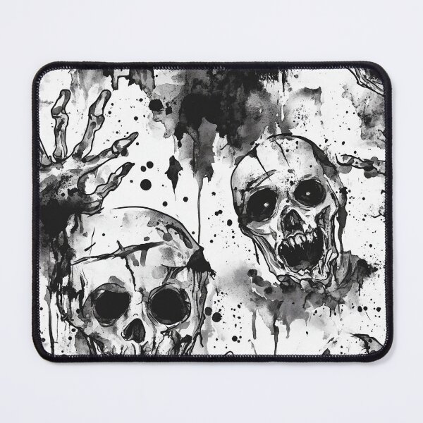 Item preview, Horror Skulls Watercolor Splatter designed and sold by BackTWO.