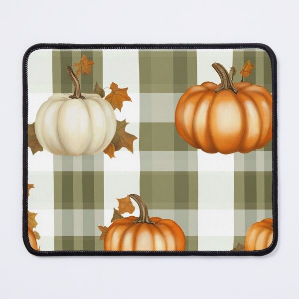 Item preview, Farmhouse Plaid Pumpkin Pattern designed and sold by BackTWO.