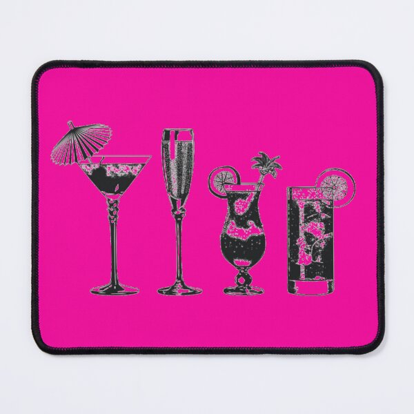 Item preview, Beach House Cocktails Black Pink designed and sold by ChristinasMess.
