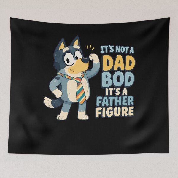 Item preview, Bluey Dog Dad Bod Father Figure Funny Dad designed and sold by TijanaARTSt88.