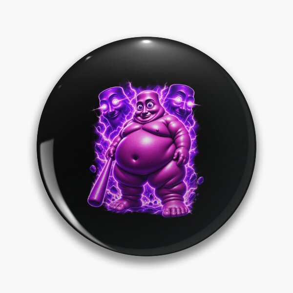 Item preview, Funny Fat Tung Sahur Purple Brainrot Unhinged Laser Beam Eyes Electric Art designed and sold by elderberry.
