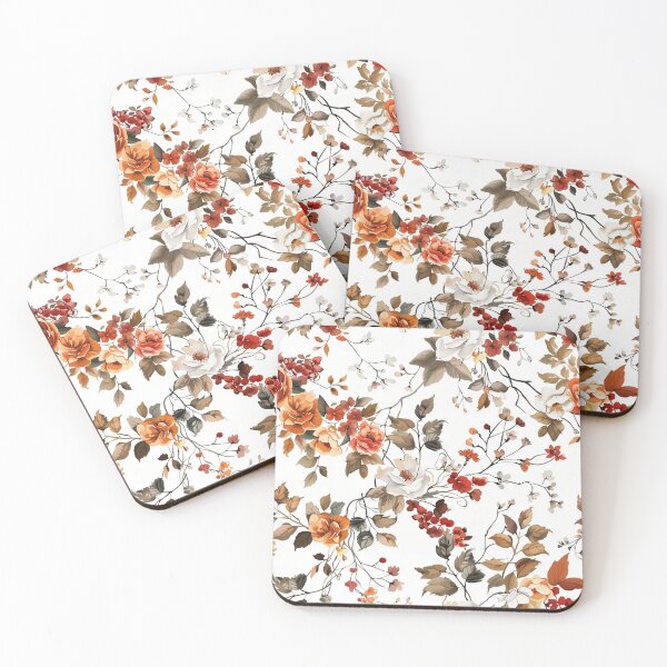 Artikelvorschau, Vintage Autumn Roses Floral Pattern entworfen und verkauft von BackTWO.