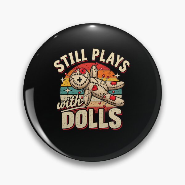 Item preview, Funny Still Plays With Dolls Voodoo Doll Halloween Humor Art designed and sold by elderberry.