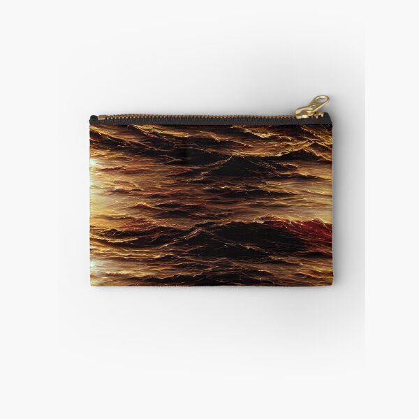 Item preview, Fiery Golden Ocean Waves Pattern designed and sold by BackTWO.