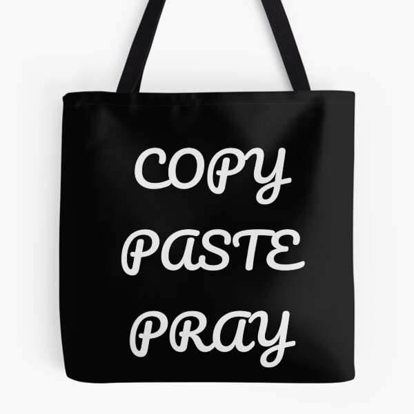 Item preview, Copy Paste Pray Funny Programmer Tee designed and sold by low battery meme design.