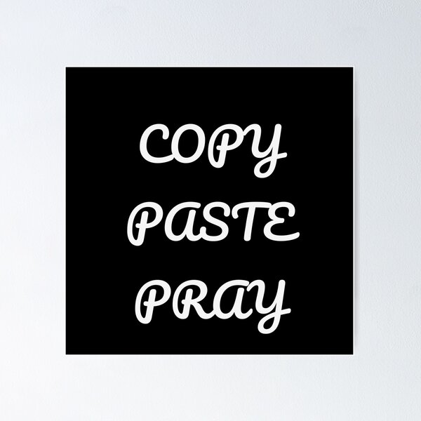 Item preview, Copiar Pegar Rezar Camiseta Graciosa de Programador designed and sold by low battery meme design.