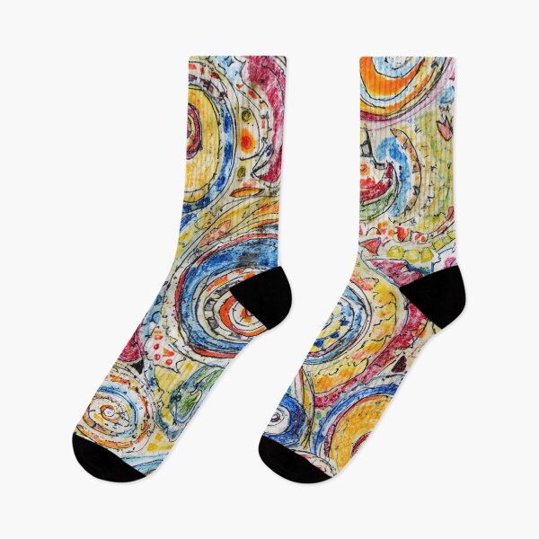 Artikelvorschau, Whimsical Color Spiral Abstract Pattern Design entworfen und verkauft von Habatour Creations Exclusive Digital Art Products.