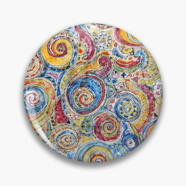 Artikelvorschau, Whimsical Color Spiral Abstract Pattern Design entworfen und verkauft von Habatour Creations Exclusive Digital Art Products.