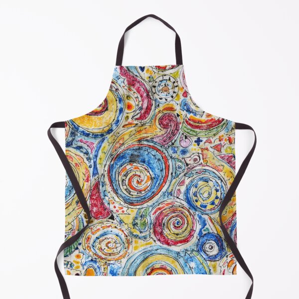 Aperçu de l'œuvre Whimsical Color Spiral Abstract Pattern Design créée et vendue par Habatour Creations Exclusive Digital Art Products.