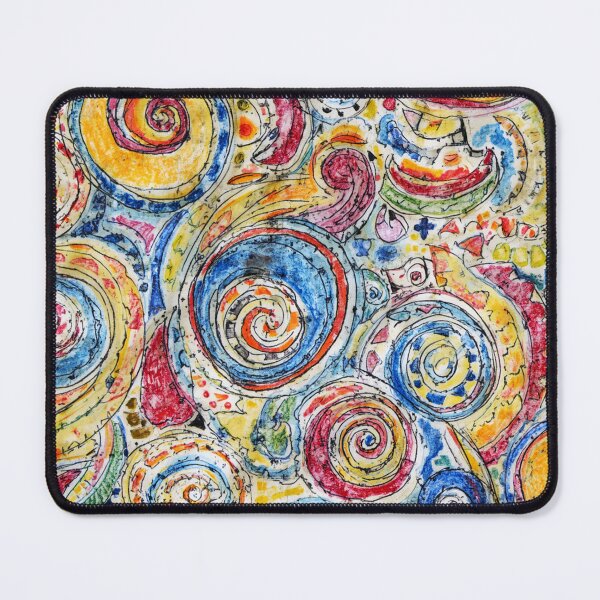 Item preview, Whimsical Color Spiral Abstract Pattern Design designed and sold by Habatour Creations Exclusive Digital Art Products.