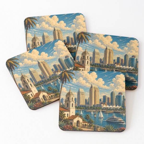 Item preview, Vintage San Diego California Travel Poster designed and sold by TAOptimus .