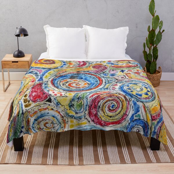 Item preview, Whimsical Color Spiral Abstract Pattern Design designed and sold by Habatour Creations Exclusive Digital Art Products.
