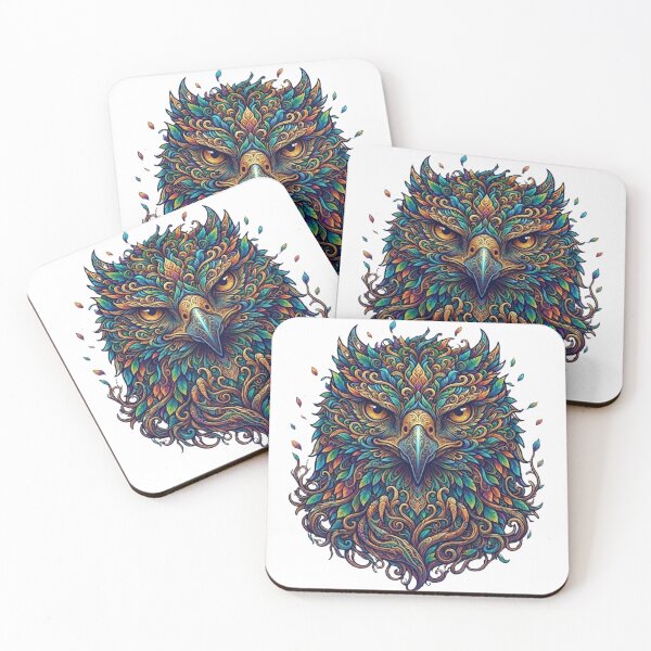 Item preview, Boho Floral Eagle Head Colorful Vector Art designed and sold by KTD28_SHOP.