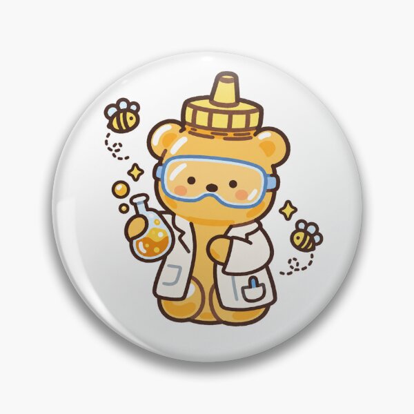 Item preview, Kawaii Honey Bear Scientist in Chemistry Lab designed and sold by EntropyThreads.