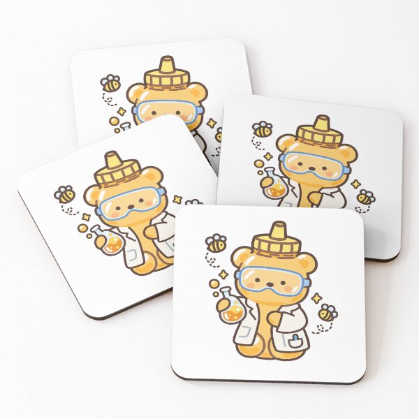 Item preview, Kawaii Honey Bear Scientist in Chemistry Lab designed and sold by EntropyThreads.